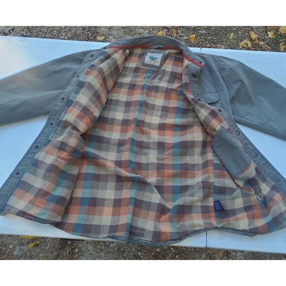 Gioberti Flannel Lined Snap button Shirt Shacket - Picture 3 of 10